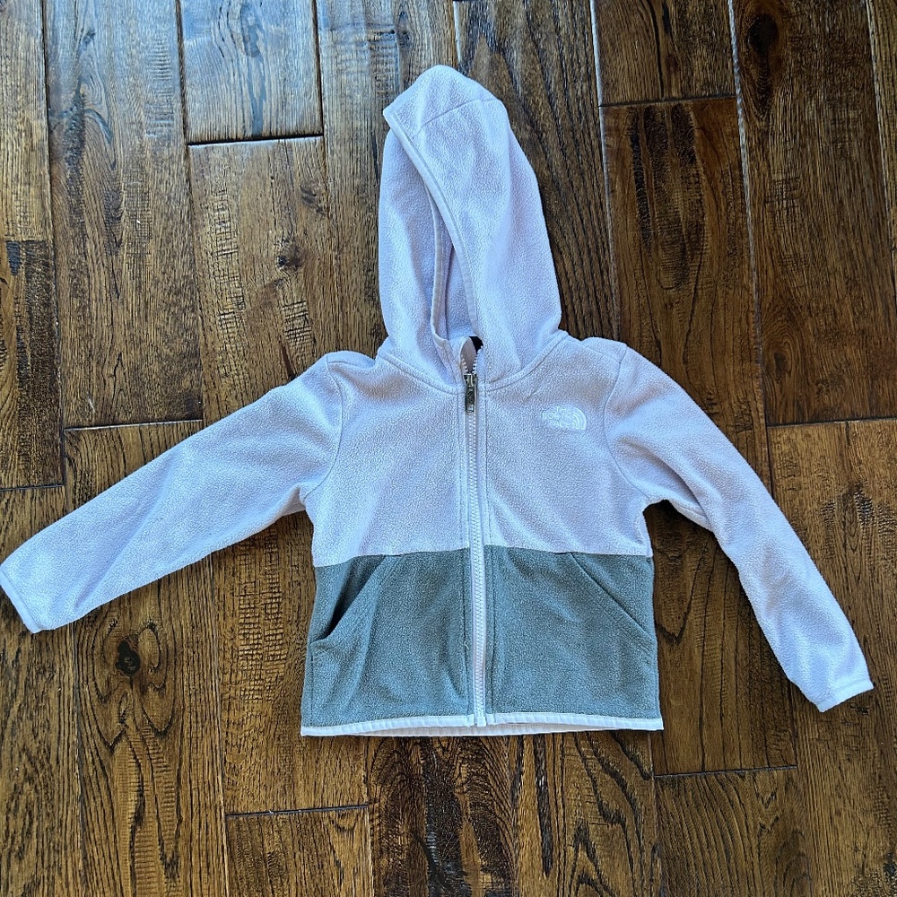 Northface Glacier Full Zip Hoodie Lavender Fog Size 3T